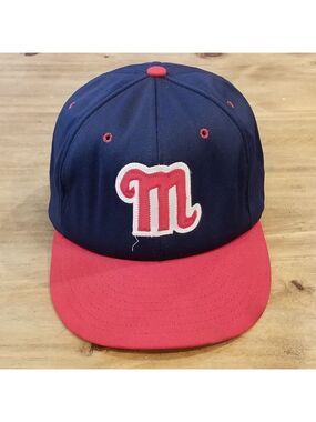 Vintage Ole Miss 70s Baseball Hat Snapback M Logo Stevens Caps S/M